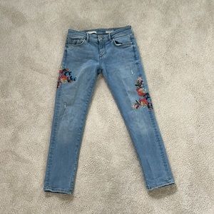 Pilcro embroidered jeans from Anthropologie